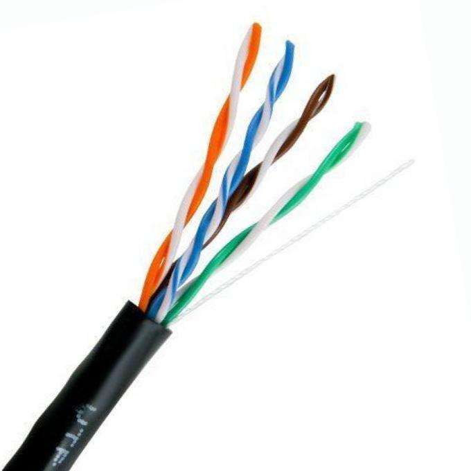 Cable de la red de Cat.5e UTP, cable al aire libre desnudo sólido del cable de cobre