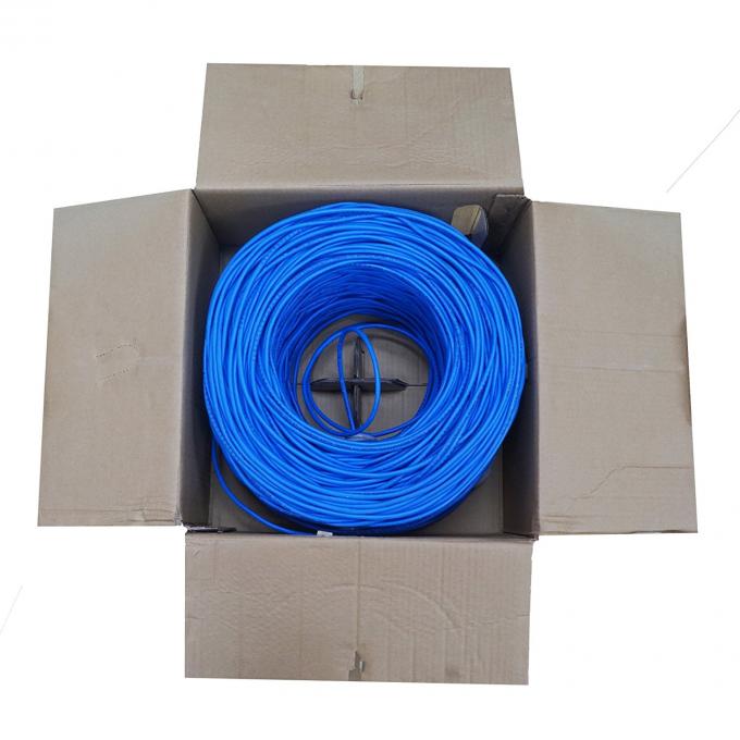 Cobre sólido del cable de la categoría 5e SF/UTP del cable de Lan de Ethernet del PVC de SFTP Cat.5e 1000 pies para el cable interior de la red del uso