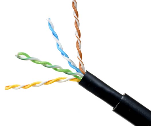 Cat.5e cable de LAN Ethernet de cobre UTP Cable de red de resistencia UV exterior