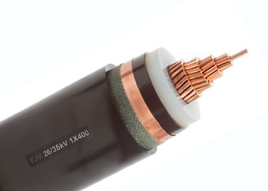 Cables de transmisión medios protegidos cinta de cobre del voltaje 26/35 kilovoltios Eco amistoso