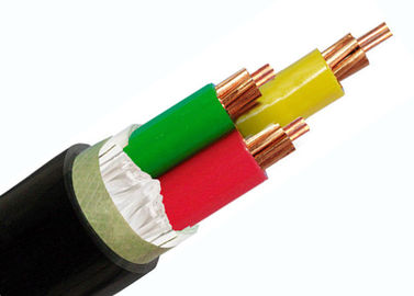 Cable de transmisión de la baja tensión 0.6/1 kilovoltios | el PVC del conductor de cobre de 3 bases aisló y forró IEC 60502-1 del cable de transmisión