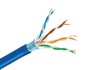 Pares de cobre 305m/roll del cable 4 de la red del cable de Lan Cat5e FTP LZSH en caja de tirón