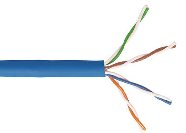 Cable de Lan del cobre de la categoría 5e UTP 4 pares del halógeno bajo del humo del rollo libre del cable 305m/en caja de tirón