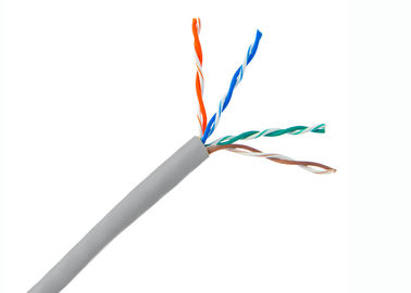 Conductor de cobre de cobre del soild del cable del cable Cat.5e UTP del establecimiento de una red, AWG 23 4 pares de Ethernet del cable de Lan