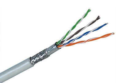 Cable de la red del cobre del cable de Cat5e SFTP, cable protegido de la red de ordenadores de Cat5e para el uso interior