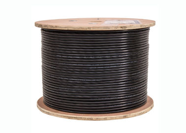 23 resistentes ULTRAVIOLETA del cobre del AWG de Lan del cable al aire libre desnudo sólido del establecimiento de una red cable/Cat6