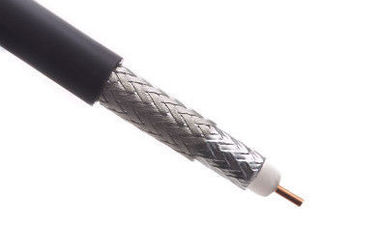 Cable coaxial desnudo sólido del conductor de cobre Rg11 U, tri cable coaxial protegido