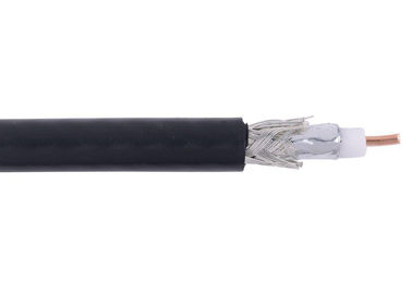 Cable coaxial del aislamiento RG 59 U del LDPE, AWG 22 cable de vídeo coaxial de 75 ohmios