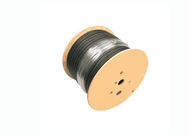 Cable coaxial de cobre del AWG de la chaqueta negra 18 para el sistema de CATV/del CCTV/de DBS