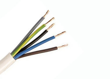 Cable eléctrico 318-Y/cable 5×2.5 de H05VV-F sq. milímetro de cable flexible, aislamiento y envoltura externa en PVC, uso nacional