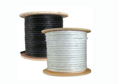 Cable coaxial de cobre de CCS RG11 con el cable de acero del mensajero trenzado de aluminio del 60% y del 40%