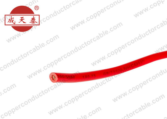 Aislamiento flexible 450/750V H0V-K del PVC de Cable del conductor de cobre de la sola base