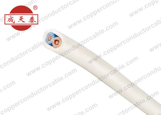 Conductor de cobre eléctrico Cable del aislamiento del PVC 2 corazones alrededor de la forma