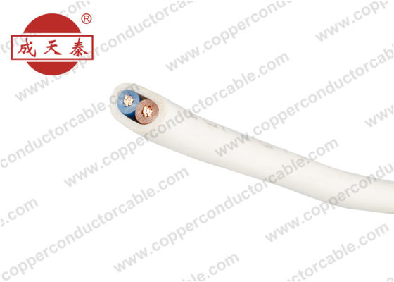 Aislamiento de cobre flexible plano 300/500V H05VV-F del PVC del cable eléctrico de la base multi
